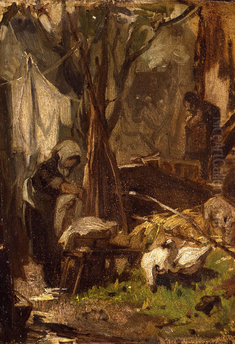 Wasdag Oil Painting by Matthijs Maris