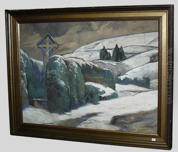 Le Calvaire Oil Painting by Paul Cauchie