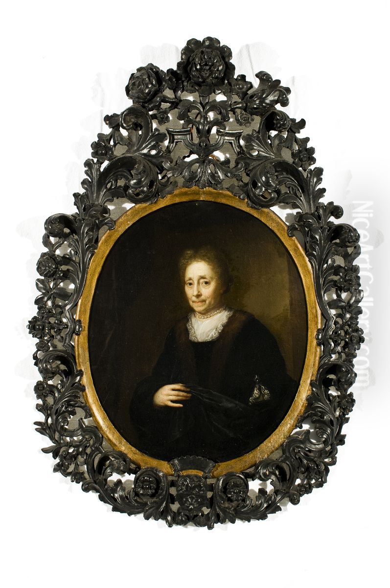 Portret van Elisabeth Schaep-van Strijen, echtgenote van Mr. Pieter Schaep Oil Painting by Arnold Boonen