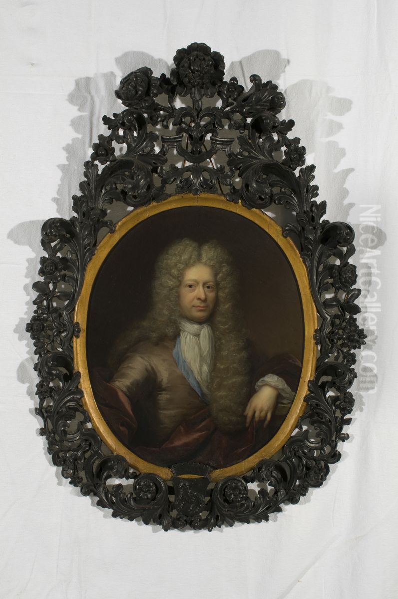 Portret van Mr Reynier Schaep (1657-1734) Oil Painting by Arnold Boonen