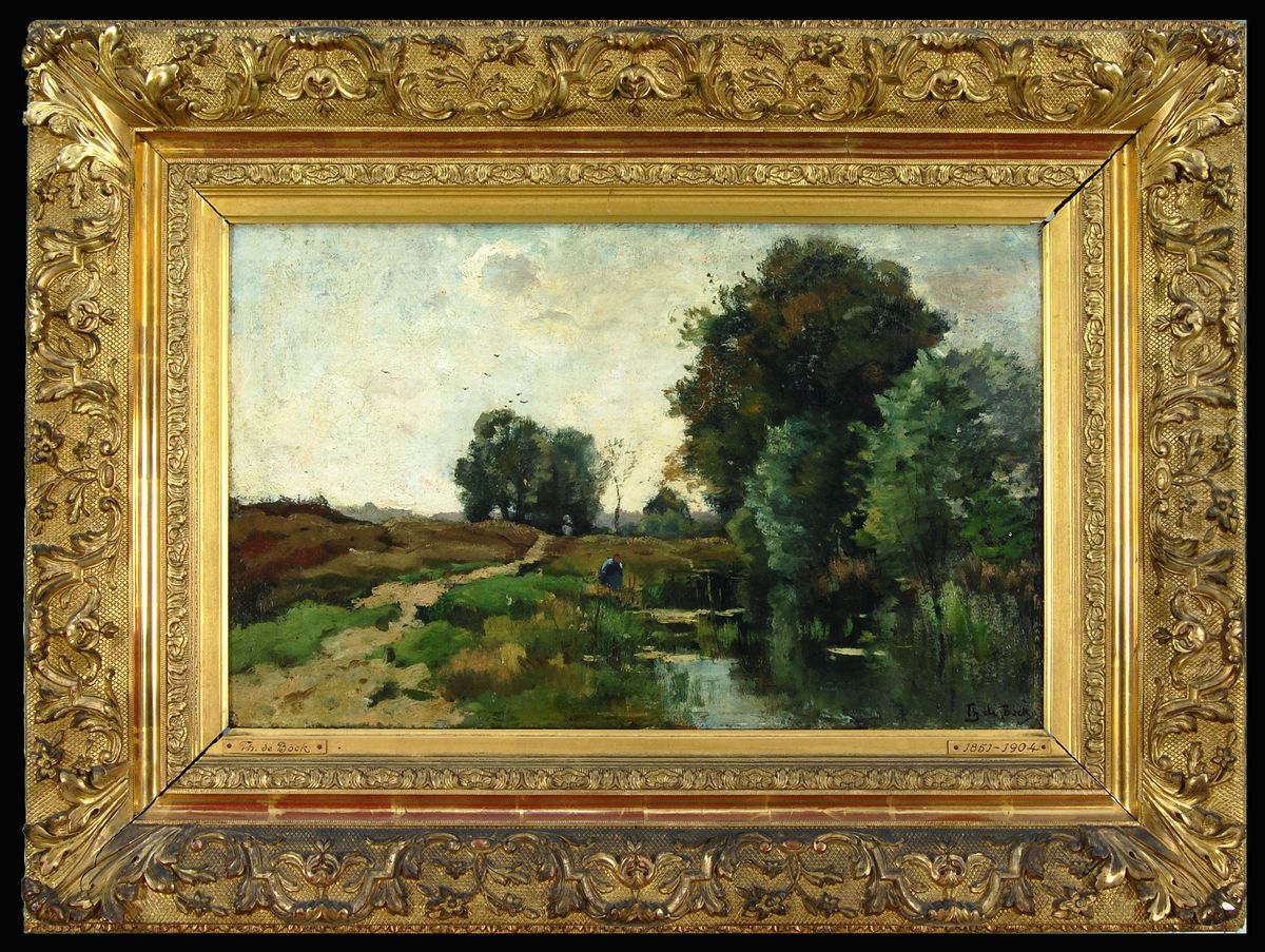 Gelders landschap Oil Painting by Theophile Emile Achille De Bock
