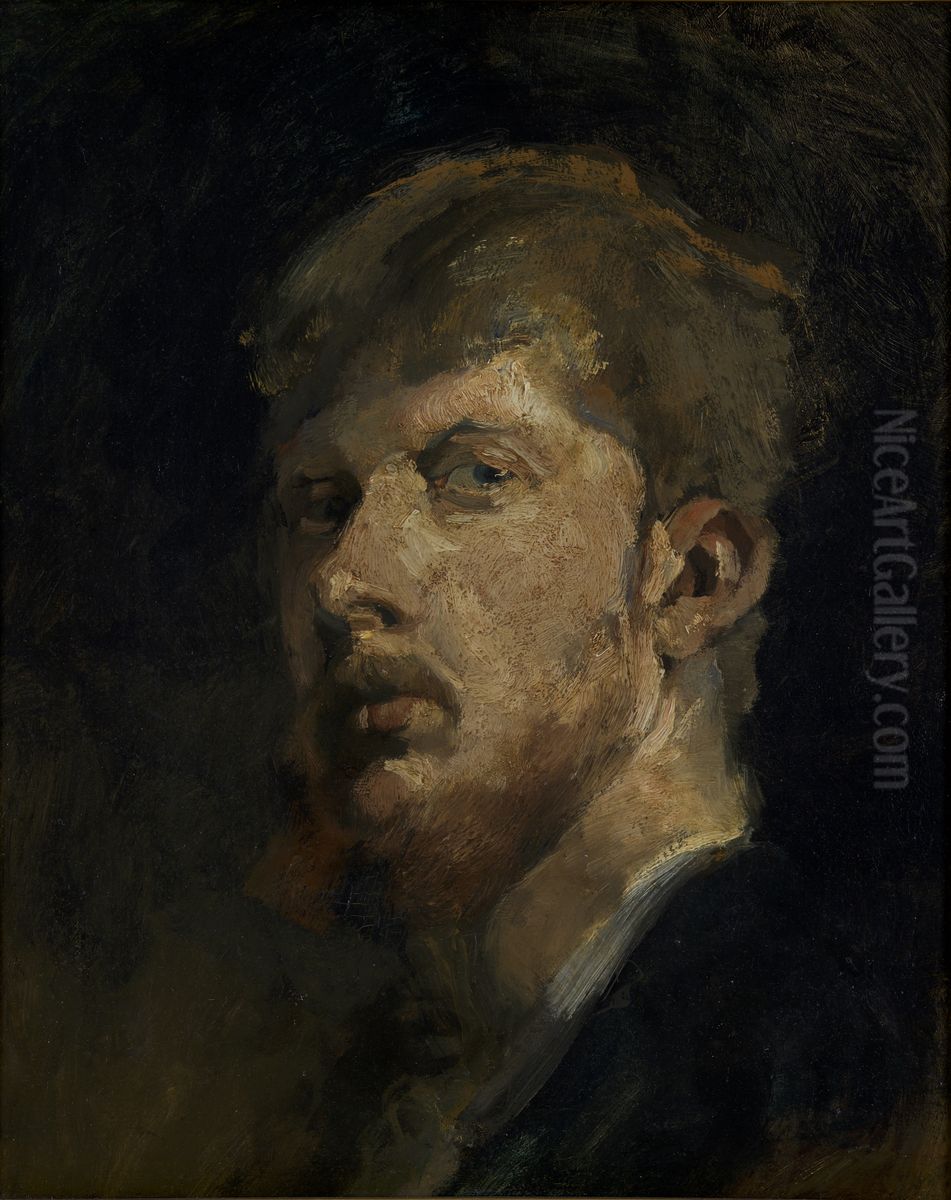 Zelfportret Oil Painting by George Hendrik Breitner