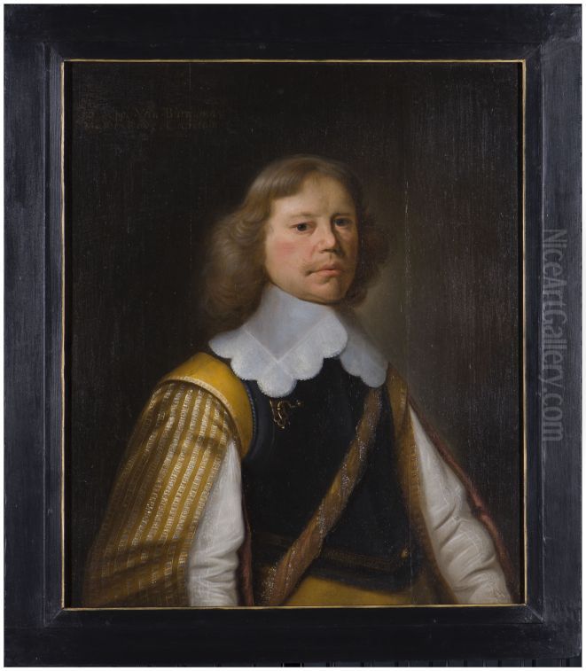 Portrait of Poppe van Burmania (1603-1676) Oil Painting by Jan de Stomme