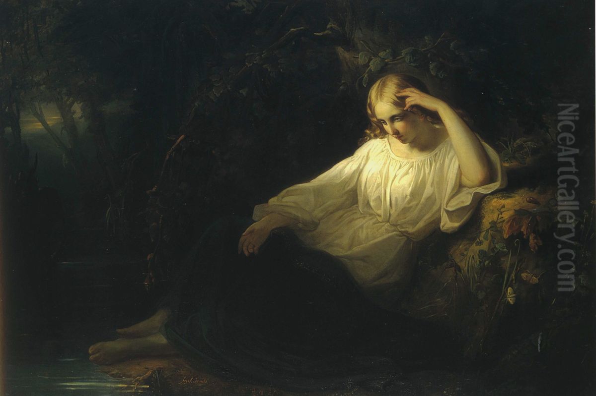 Contemplation Oil Painting by Jozef Israels