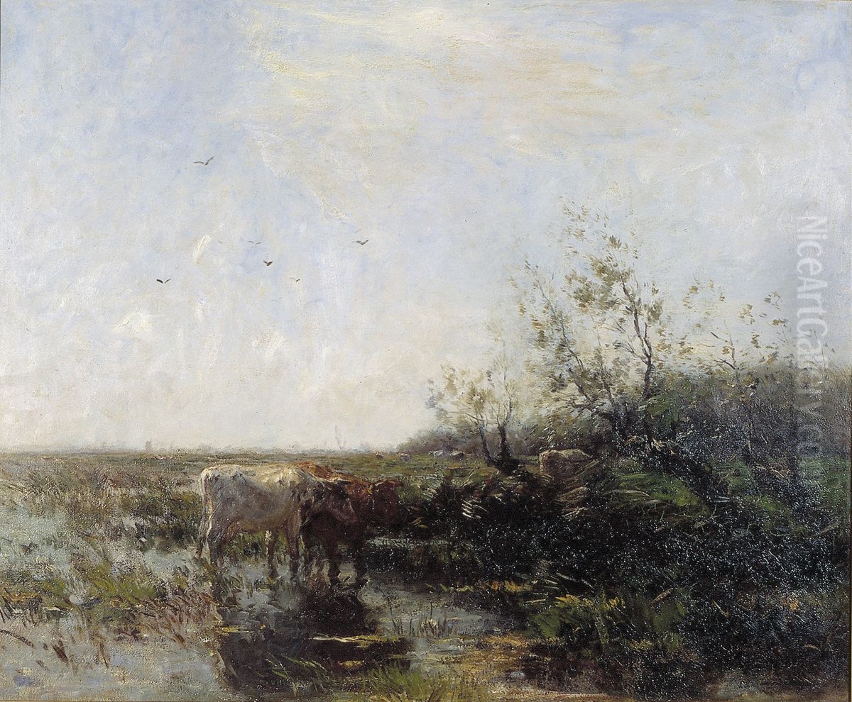 Zomer Oil Painting by Willem Maris