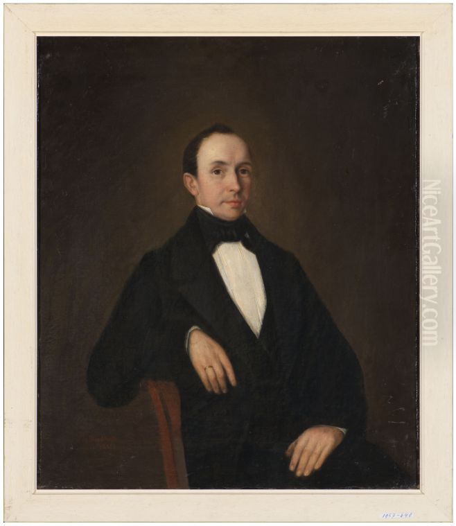 Portret van Hermann Cornelius Brenninkmeyer Oil Painting by Johannes Hendricus Doodkorte