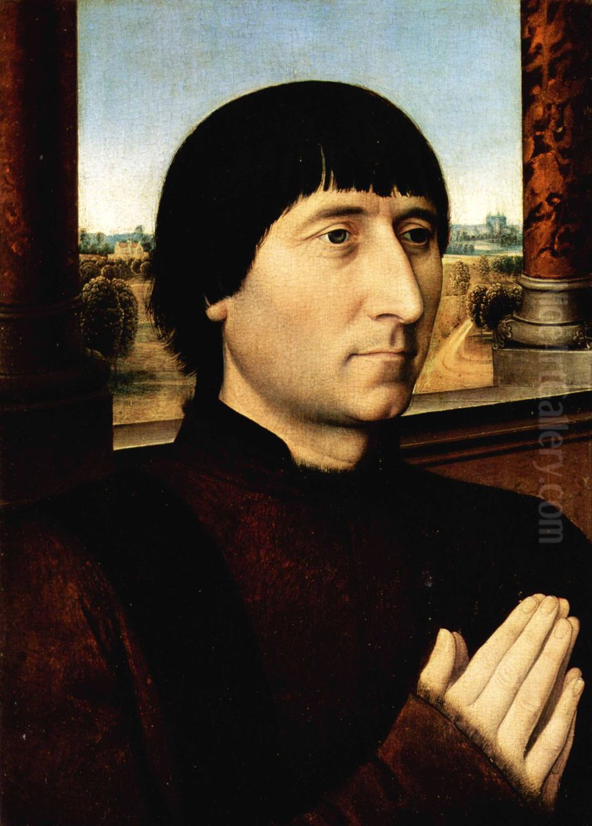 Portrait of Willem Moreel Oil Painting by (manner of) Memling, Hans