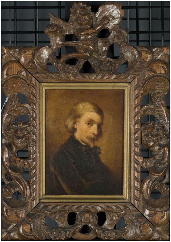 Zelfportret Oil Painting by Christoffel Bisschop