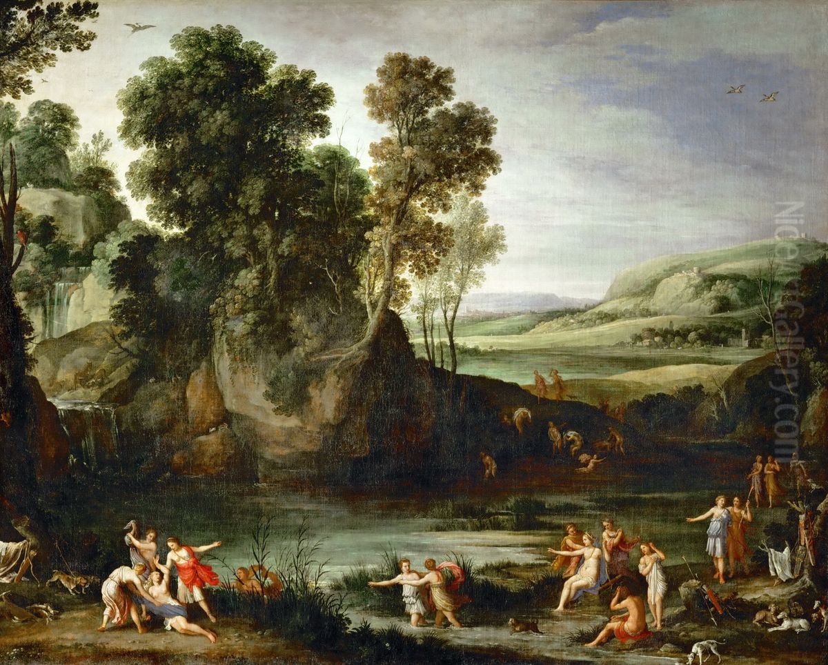 Landscape with Diana Discovering the Pregnancy of Callisto Oil Painting by Paul Bril