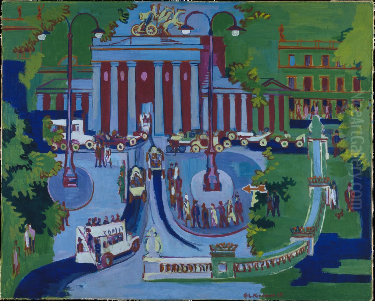 Porta de Brandemburgo Oil Painting by Ernst Ludwig Kirchner