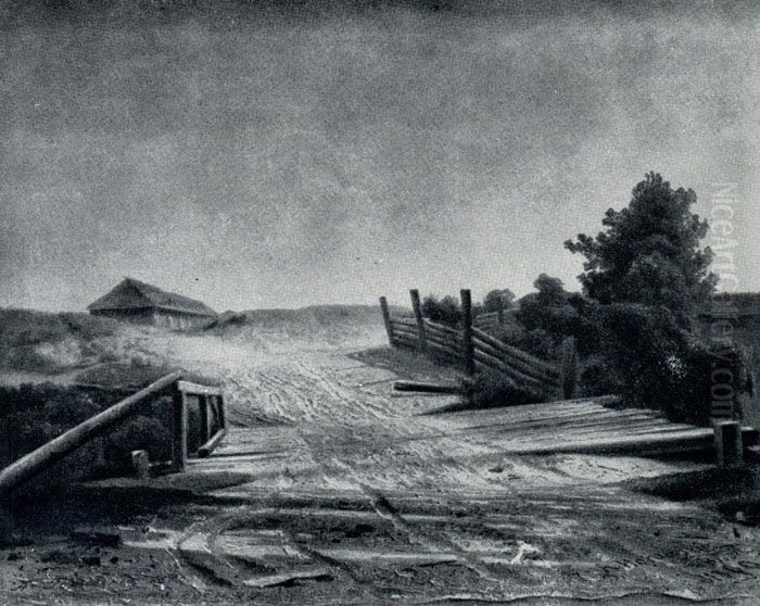 At home Oil Painting by Apollinary Goravsky