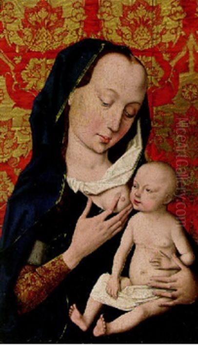 Madonna lactans Oil Painting by Dieric Bouts