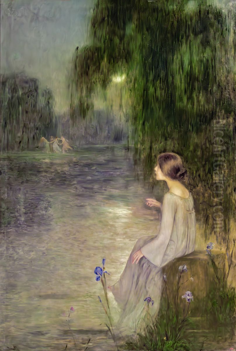 SomniEnglish:DreamFrancais:Reve Oil Painting by Joan Brull Vinyoles