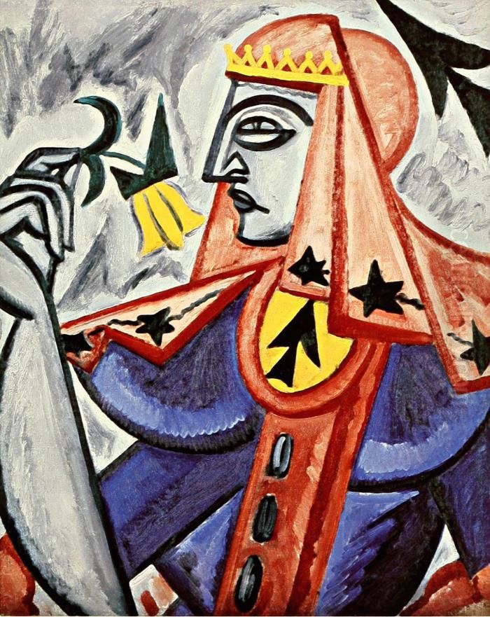 <<Pikovaa dama>> Oil Painting by Olga Rozanova