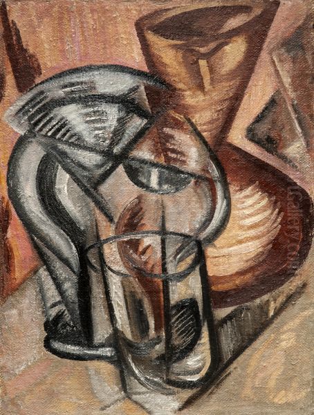 <<Naturmort>> Oil Painting by Olga Rozanova