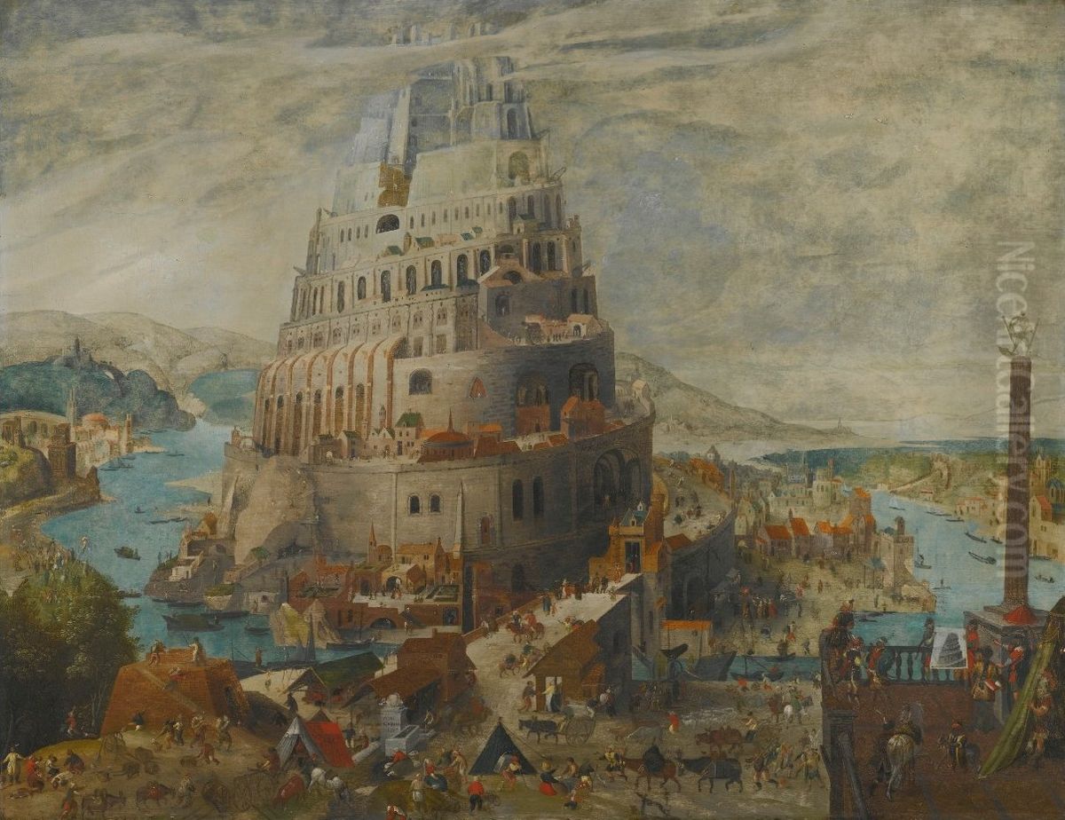 Tower of Babel Oil Painting by Abel Grimmer