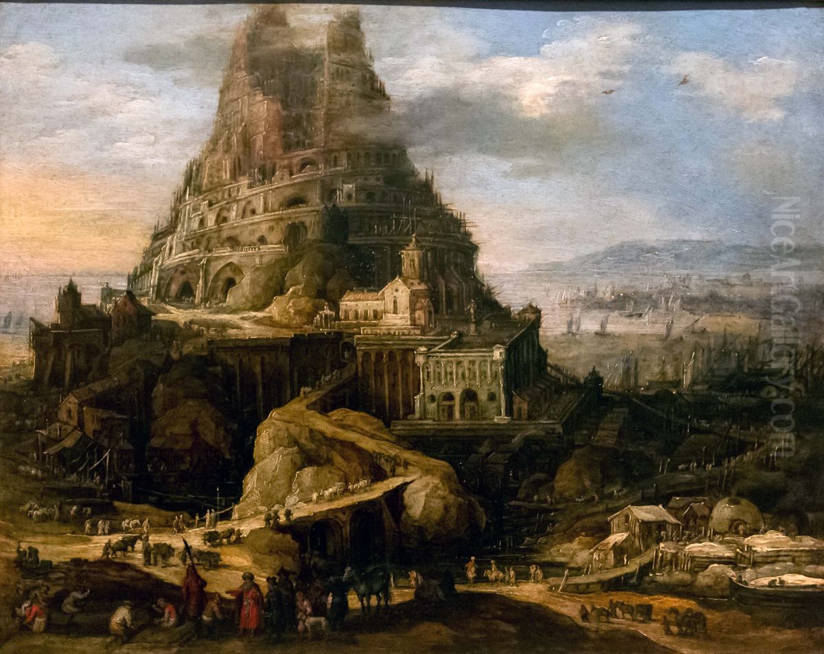 Tower of Babel Oil Painting by Joos de Momper the Younger