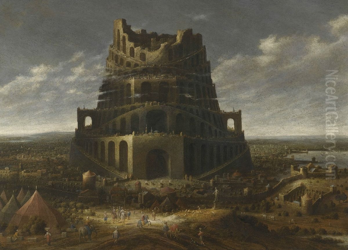 Der Turm zu Babel Oil Painting by Jan Micker