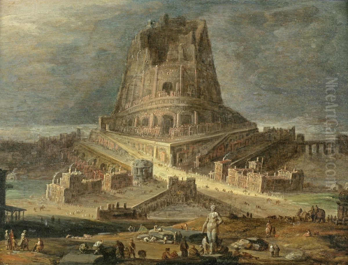 The Tower of Babel Oil Painting by Jan Micker