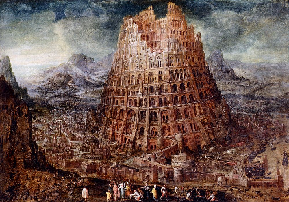 The Tower of Babel Oil Painting by Marten van Valckenborch