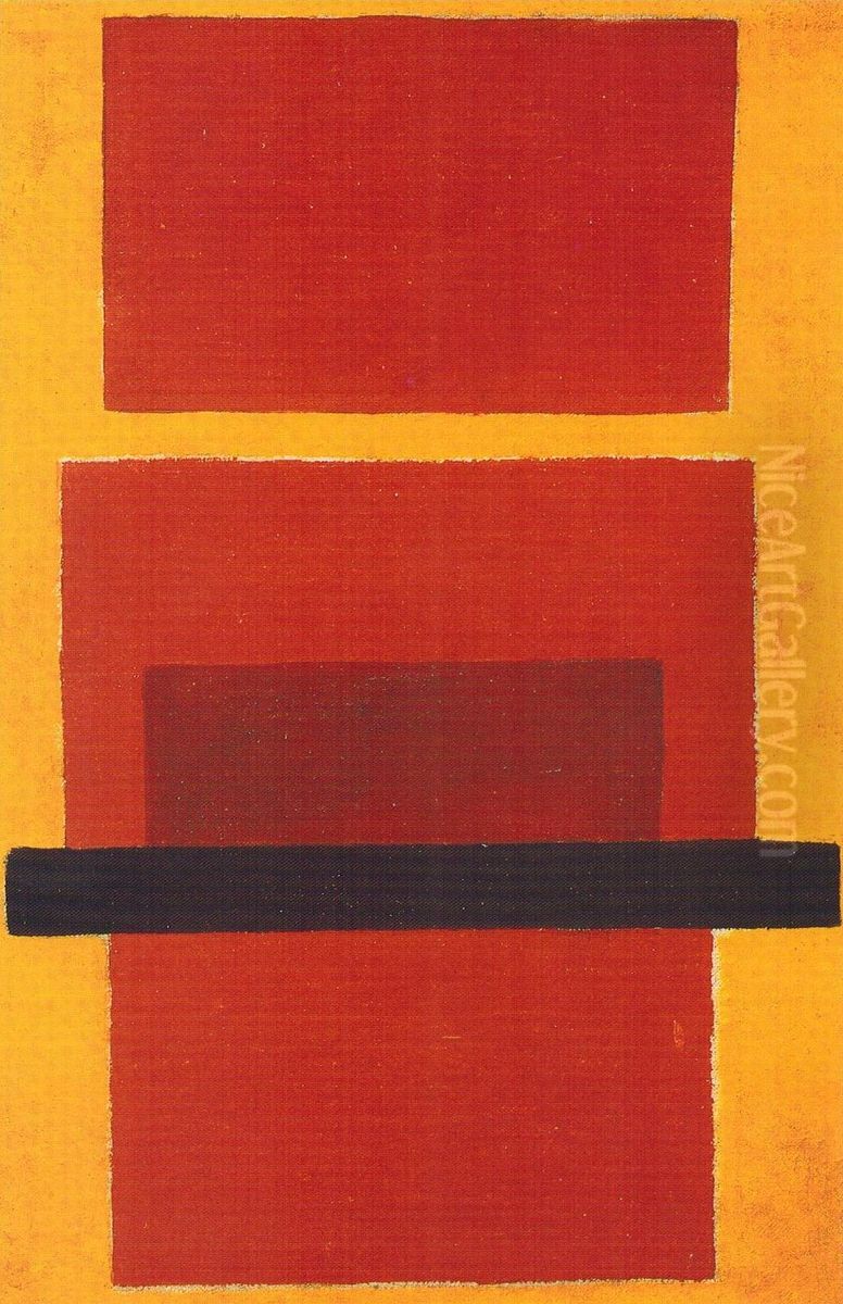 Non-Objective Composition. Color Painting Oil Painting by Olga Rozanova