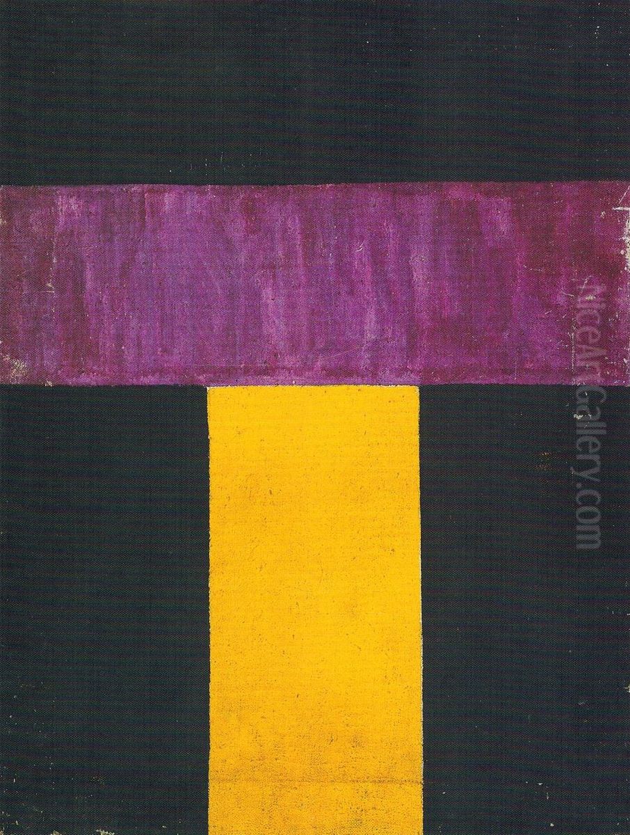 Non-Objective Composition. Color Painting Oil Painting by Olga Rozanova