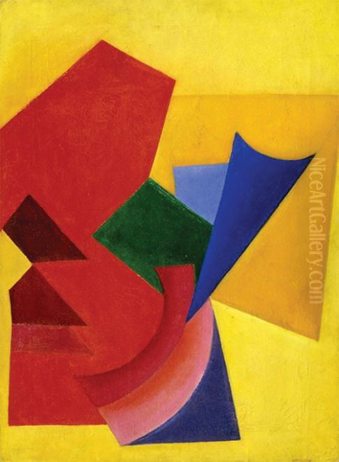 Suprematism Oil Painting by Olga Rozanova