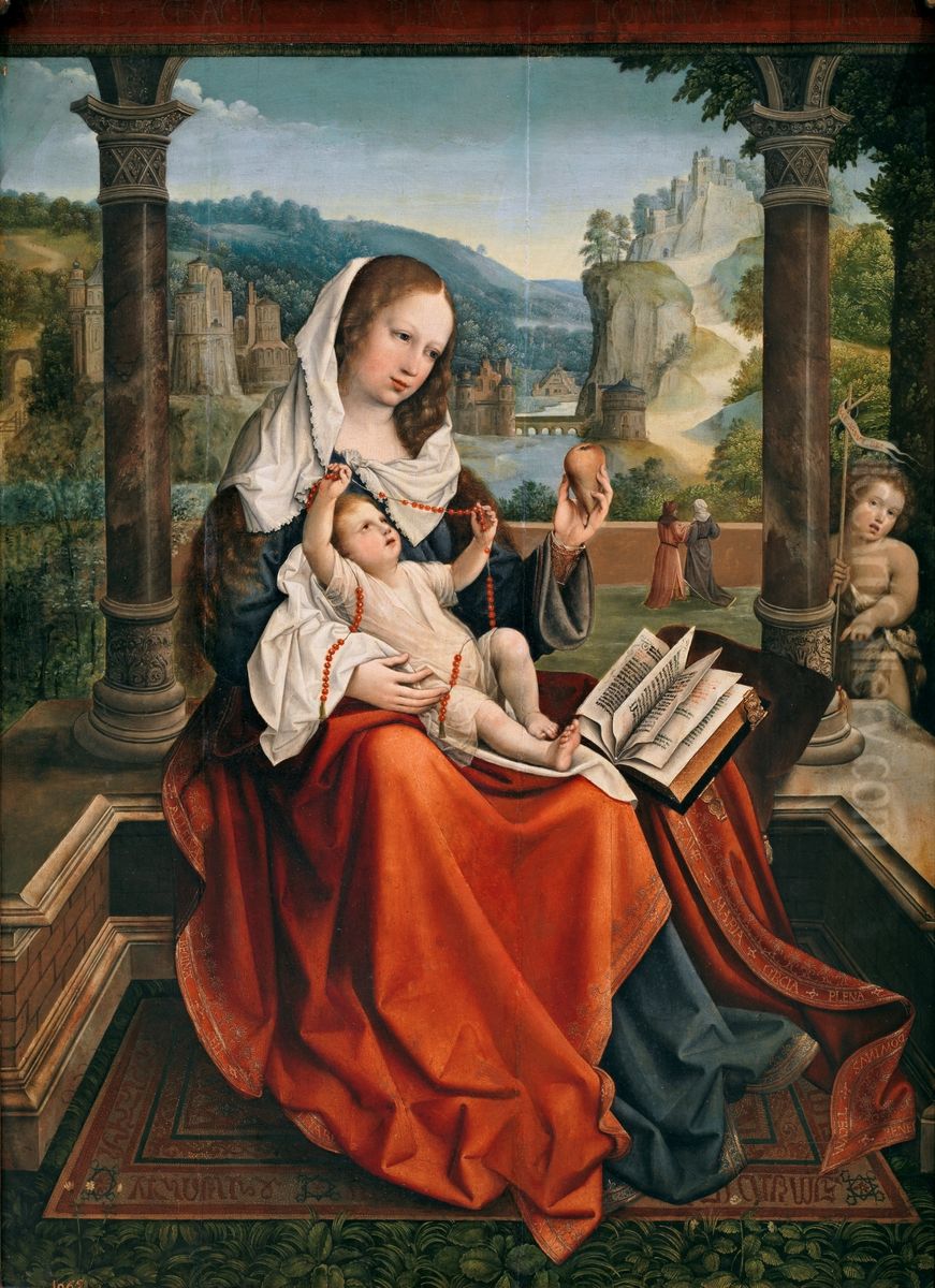 Maria mit Kind Oil Painting by Orley, Bernard van