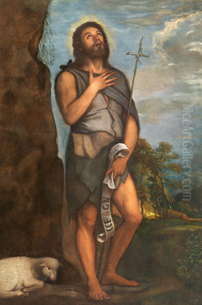 San Juan Bautista Oil Painting by Titian