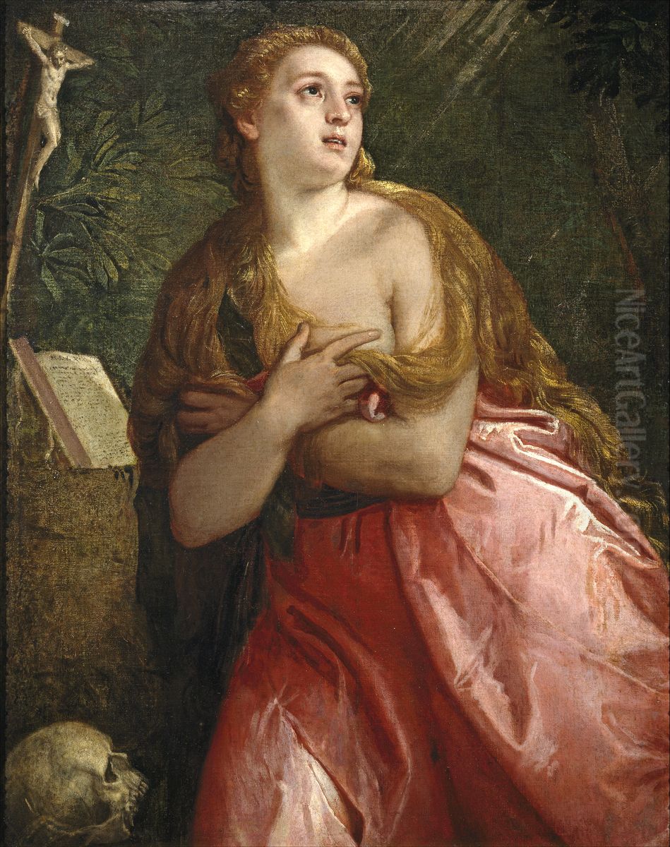 The Penitent Magdalen Oil Painting by Paolo Veronese (Caliari)