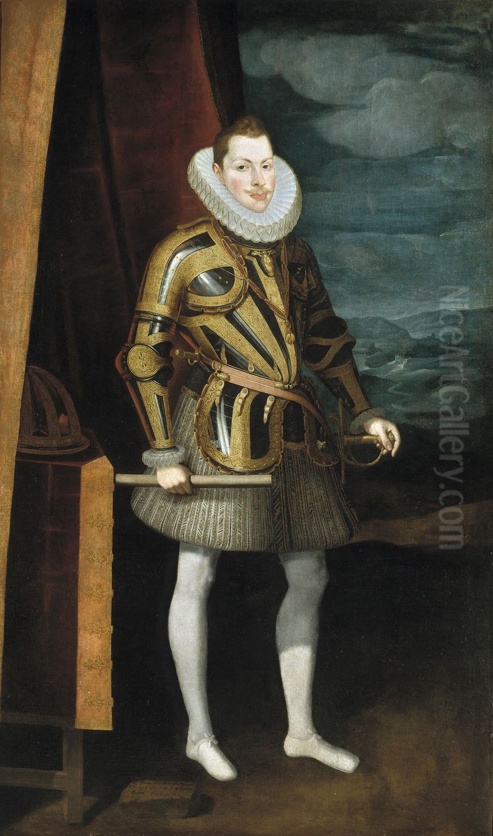 Felipe III de Espana Oil Painting by Juan Pantoja de la Cruz