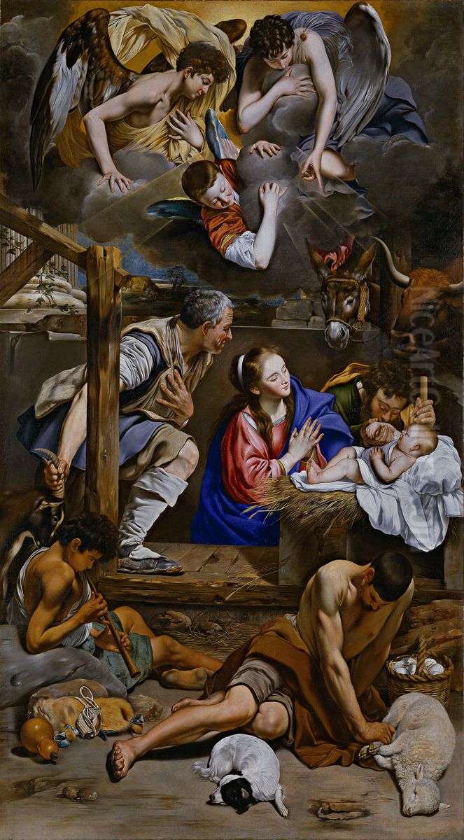 The Adoration of the Shepherds Oil Painting by Juan Bautista Maino