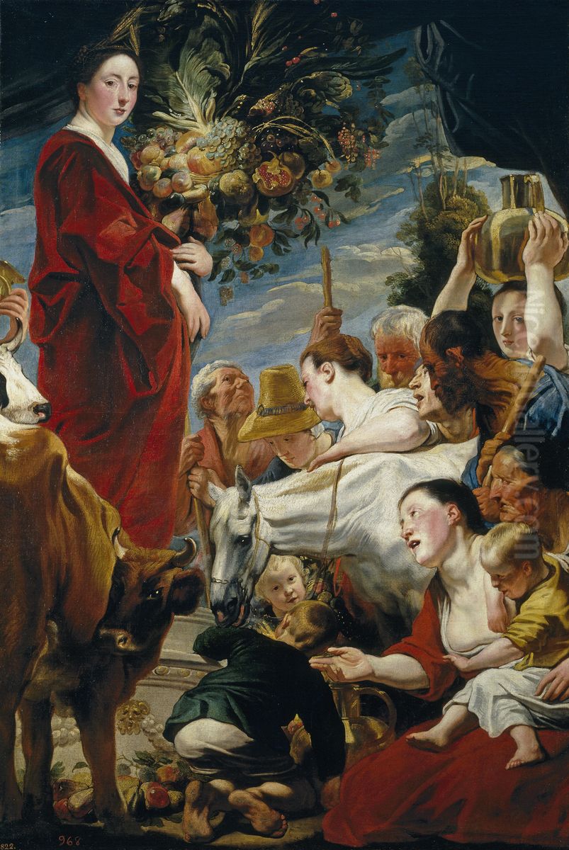 Ofrenda a Ceres Oil Painting by Jacob Jordaens