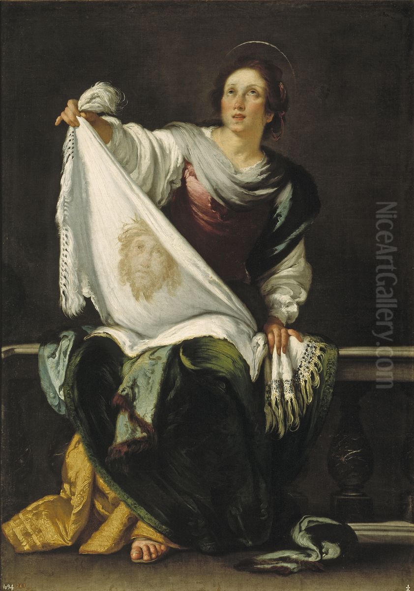 Saint Veronica Oil Painting by Bernardo Strozzi