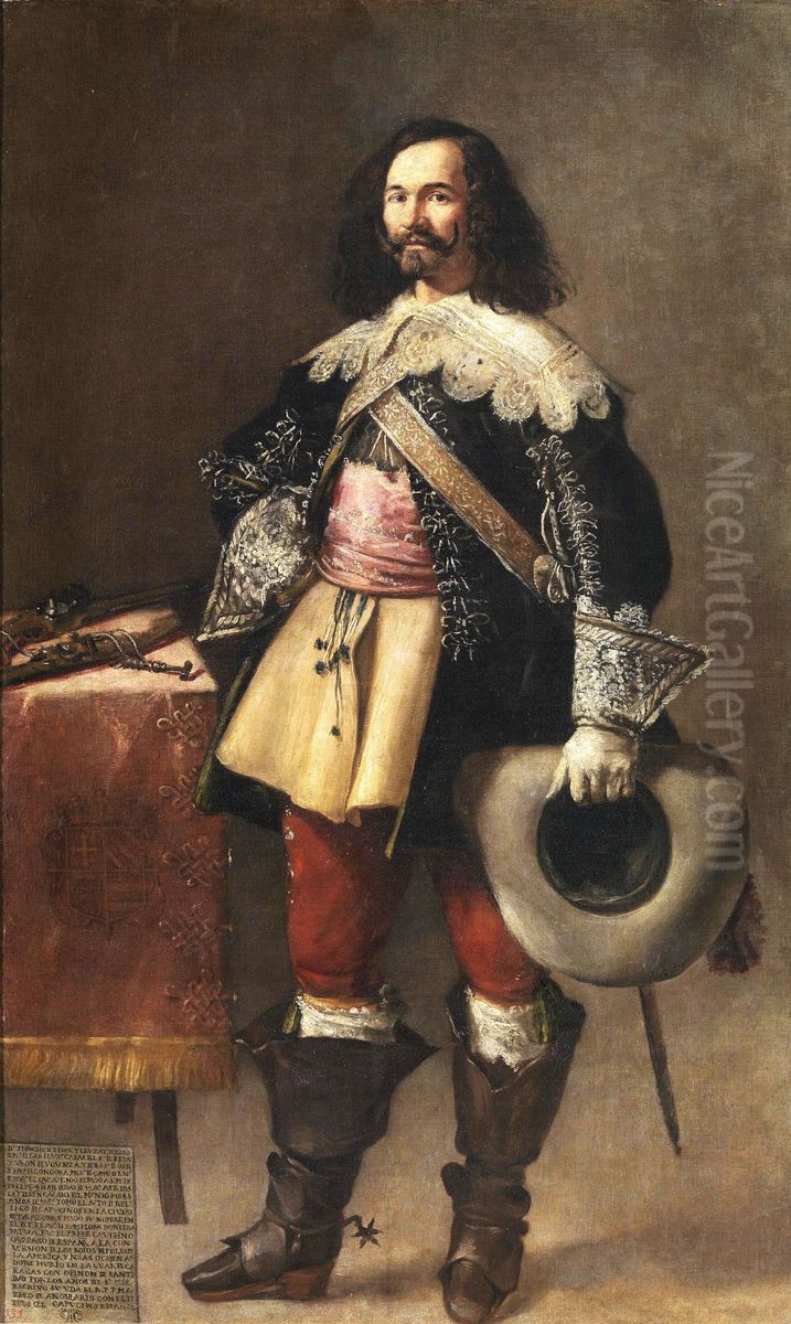 Tiburcio de Redin y Cruzat Oil Painting by Juan Rizi