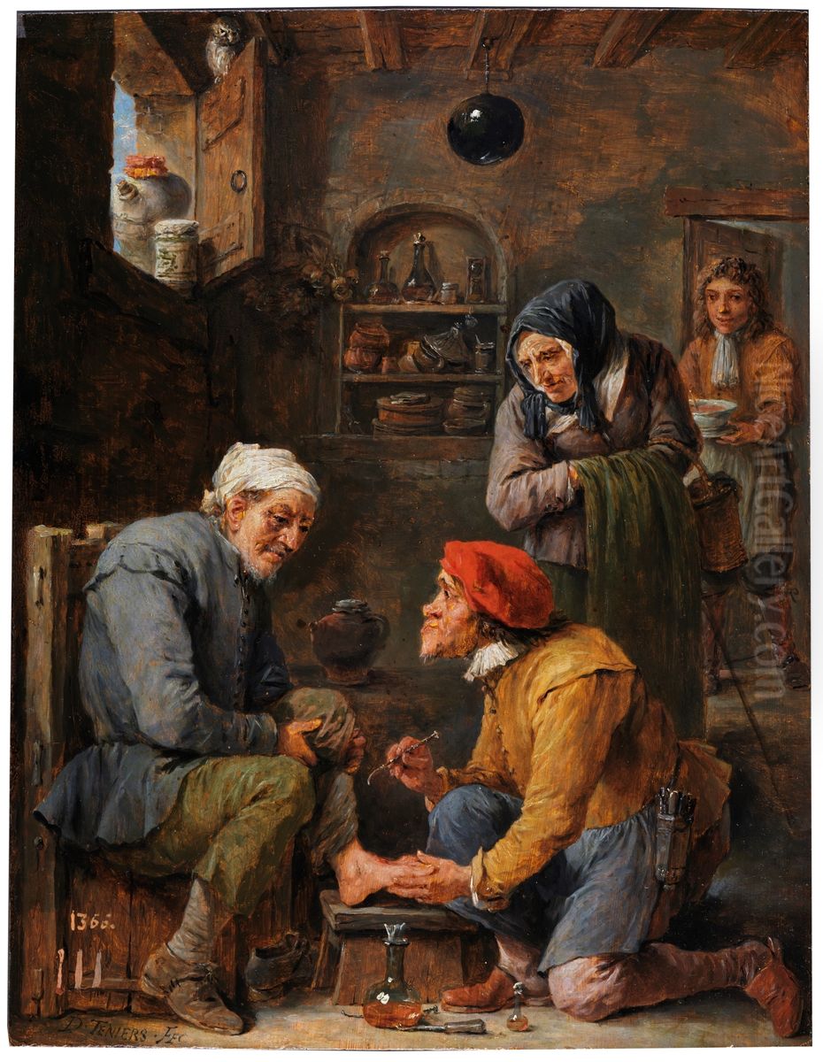 Operation Oil Painting by David Teniers the Younger