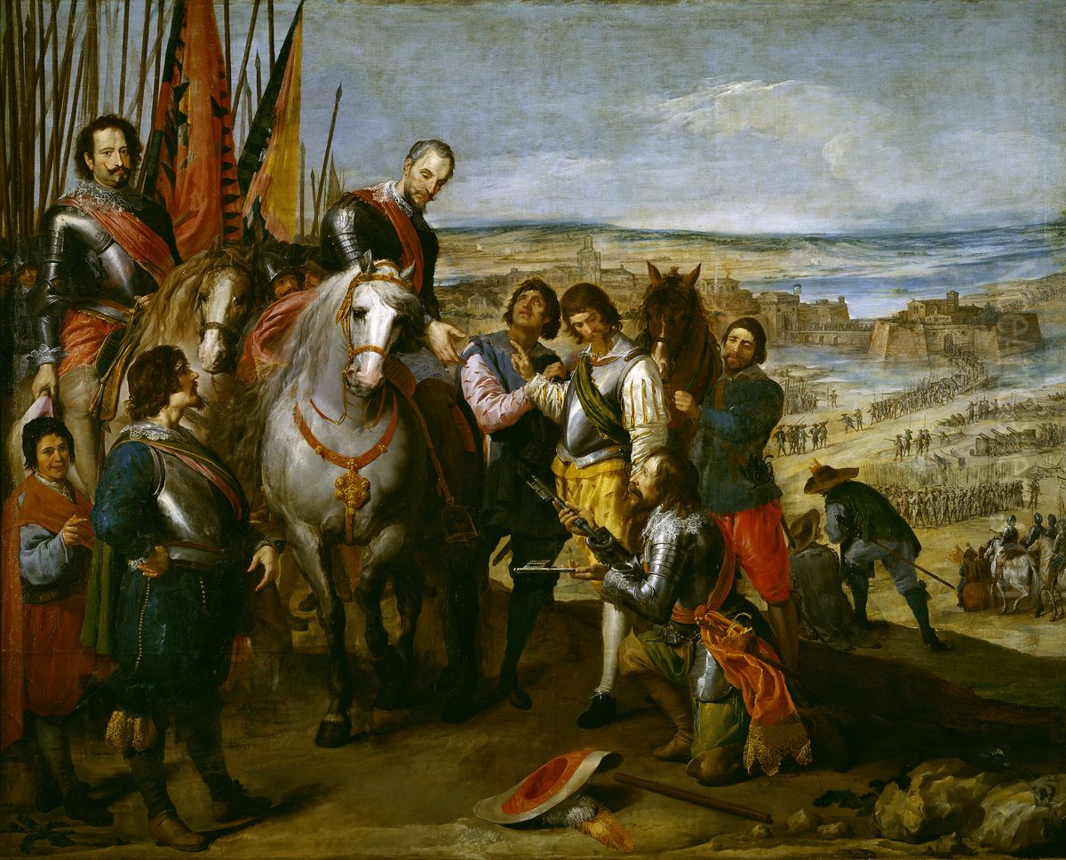 The Surrender of Julich Oil Painting by Jusepe Leonardo