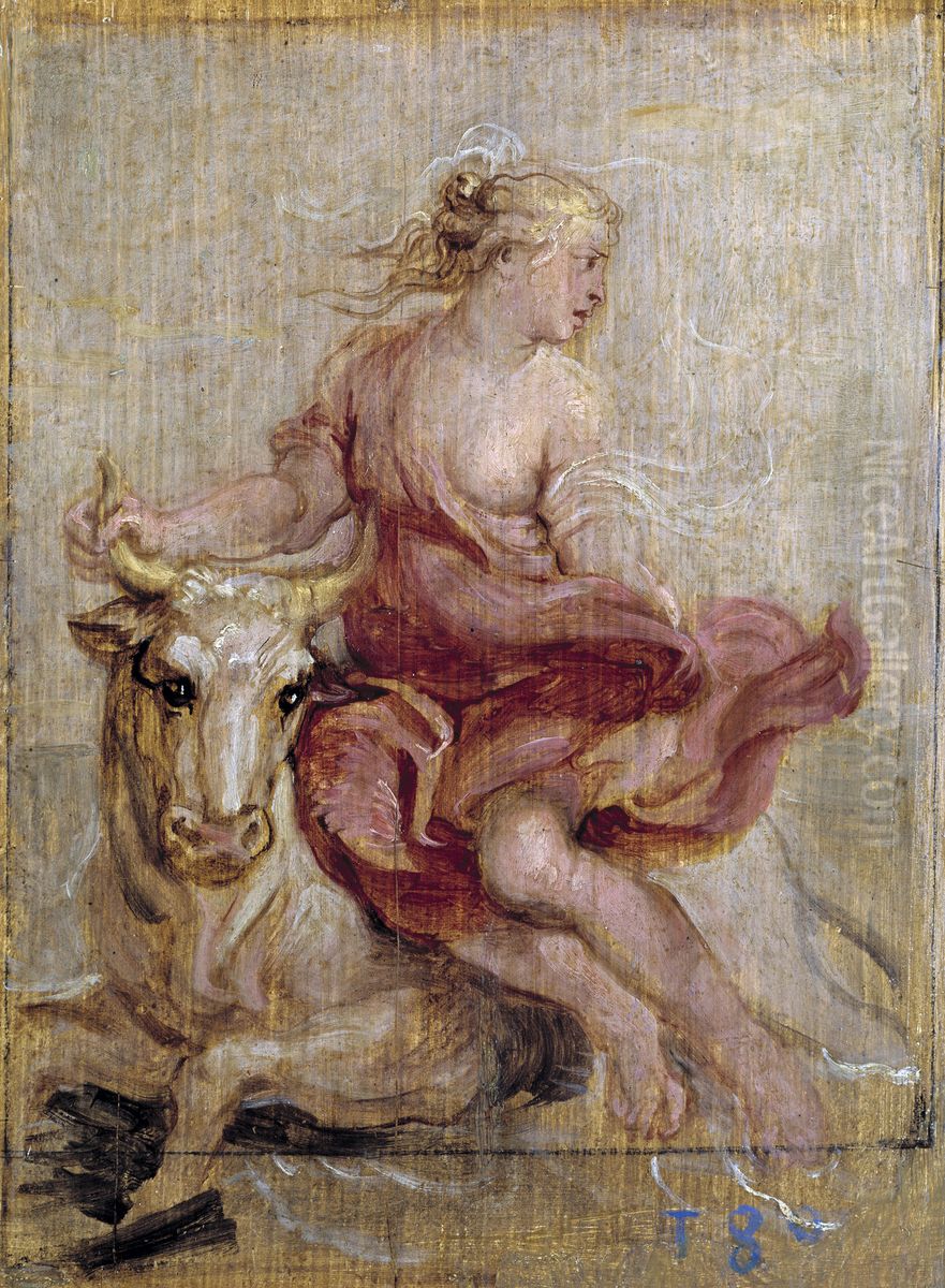 The Rape of Europe Oil Painting by (studio of) Rubens, Peter Paul