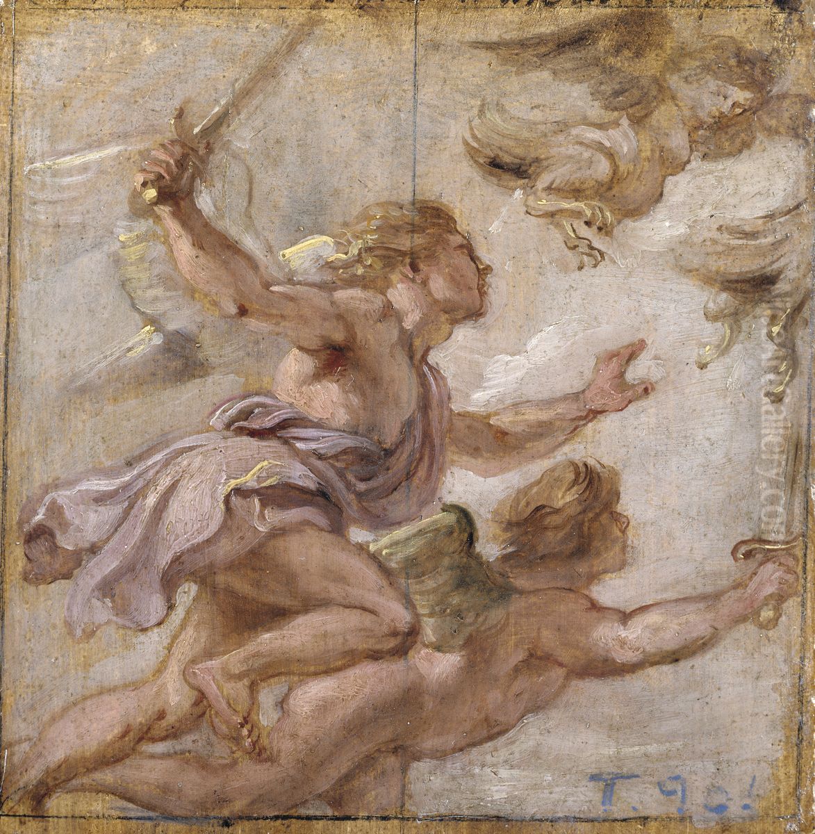 The Persecution of the Harpies Oil Painting by (studio of) Rubens, Peter Paul
