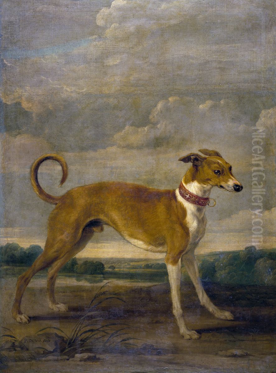 A dog Oil Painting by Paul de Vos