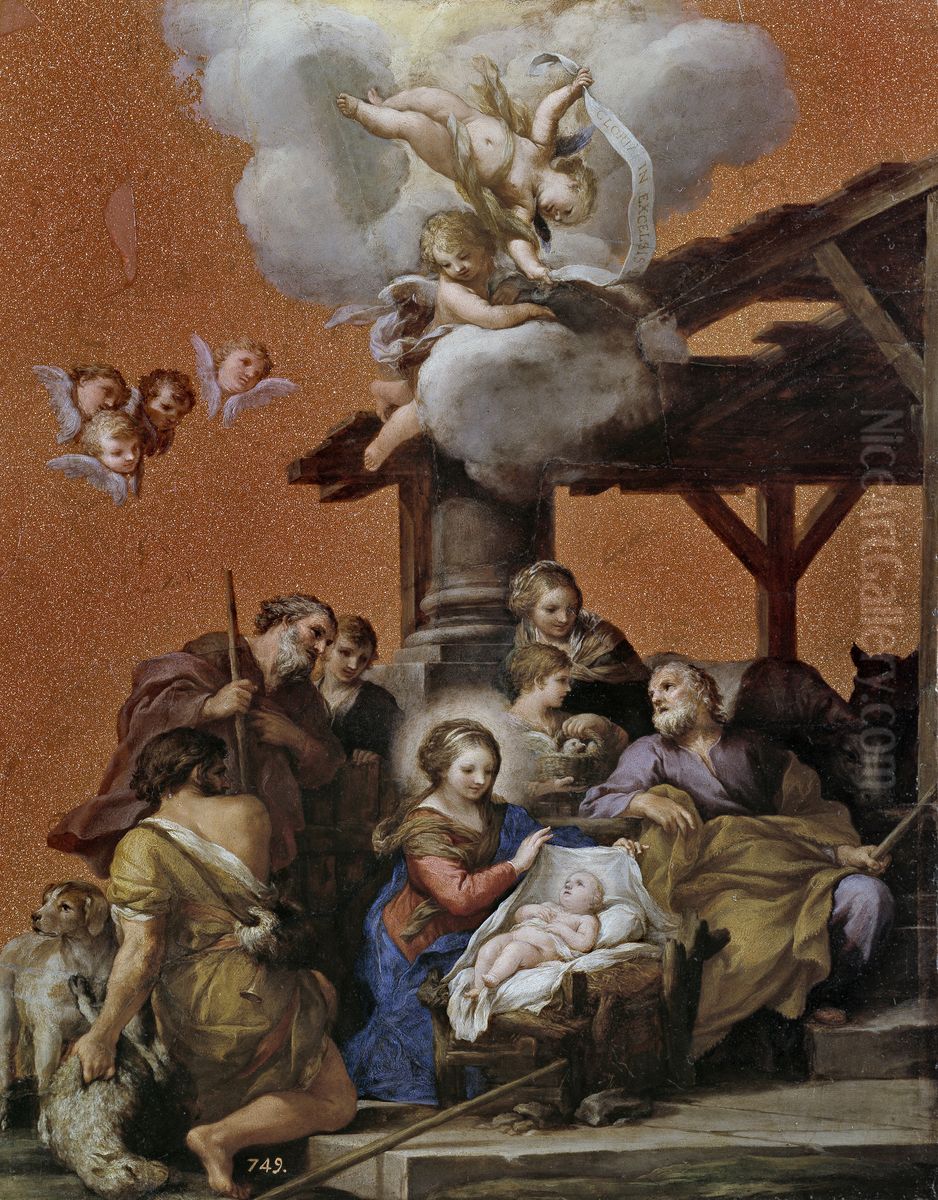 Nativity Oil Painting by Pietro da Cortona