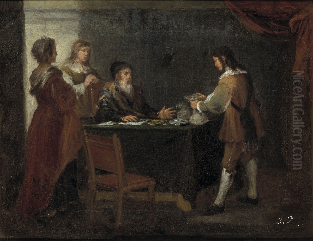 The Prodigal Son Receives His Rightful Oil Painting by Bartolome Esteban Murillo