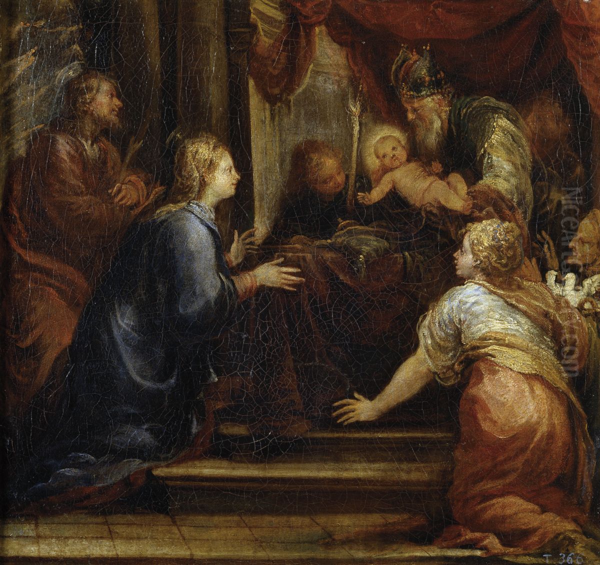 Presentacion de Jesus en el Templo Oil Painting by Francisco Rizi