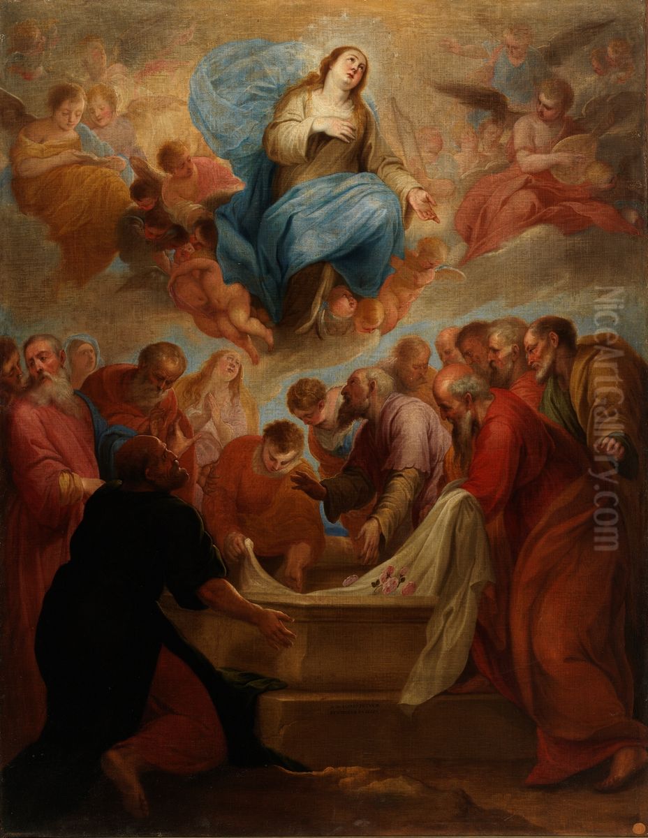 La Asuncion de la Virgen Oil Painting by Juan de Alfaro y Gamez