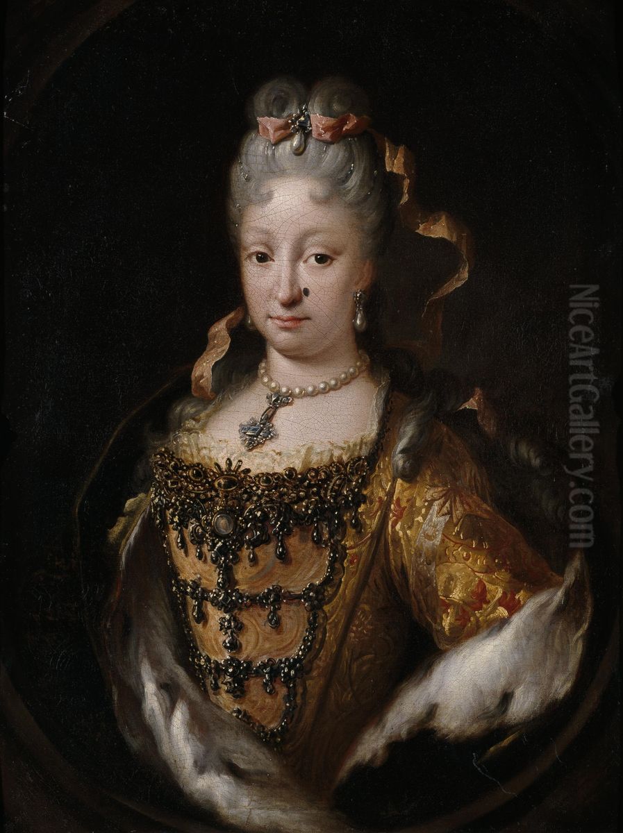 Isabella Farnese Oil Painting by Miguel Jacinto Melendez