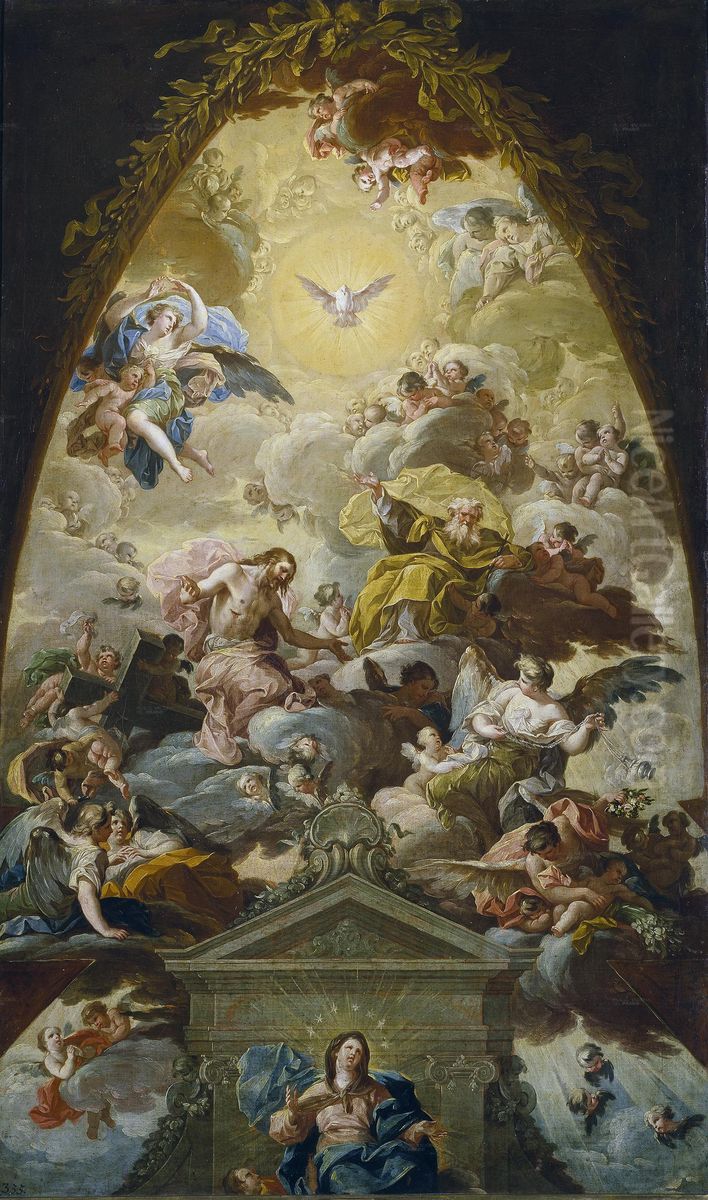 The Assumption of the Virgin Oil Painting by Francisco Bayeu Y Subias