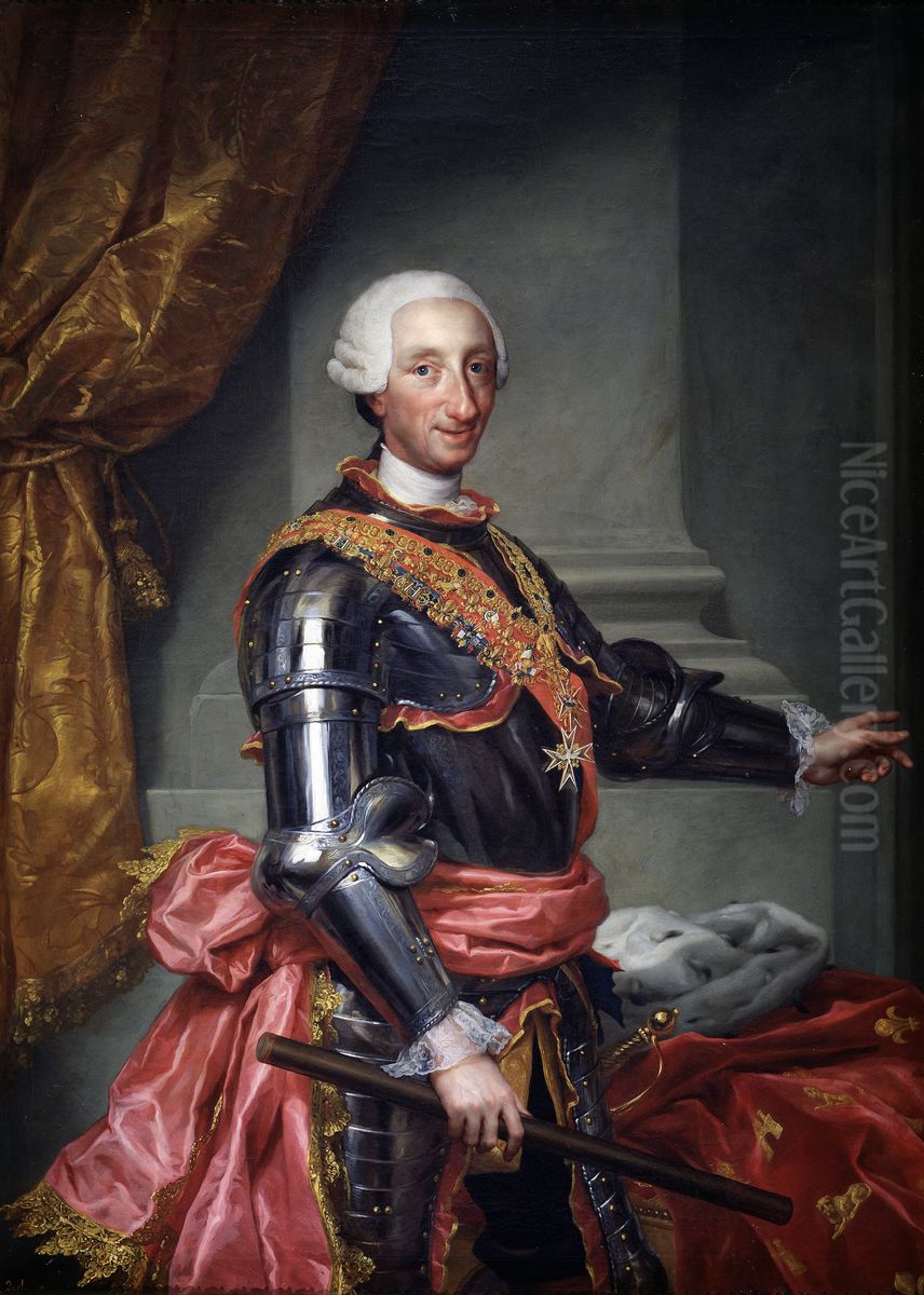 Carlos III Oil Painting by Anton Raphael Mengs