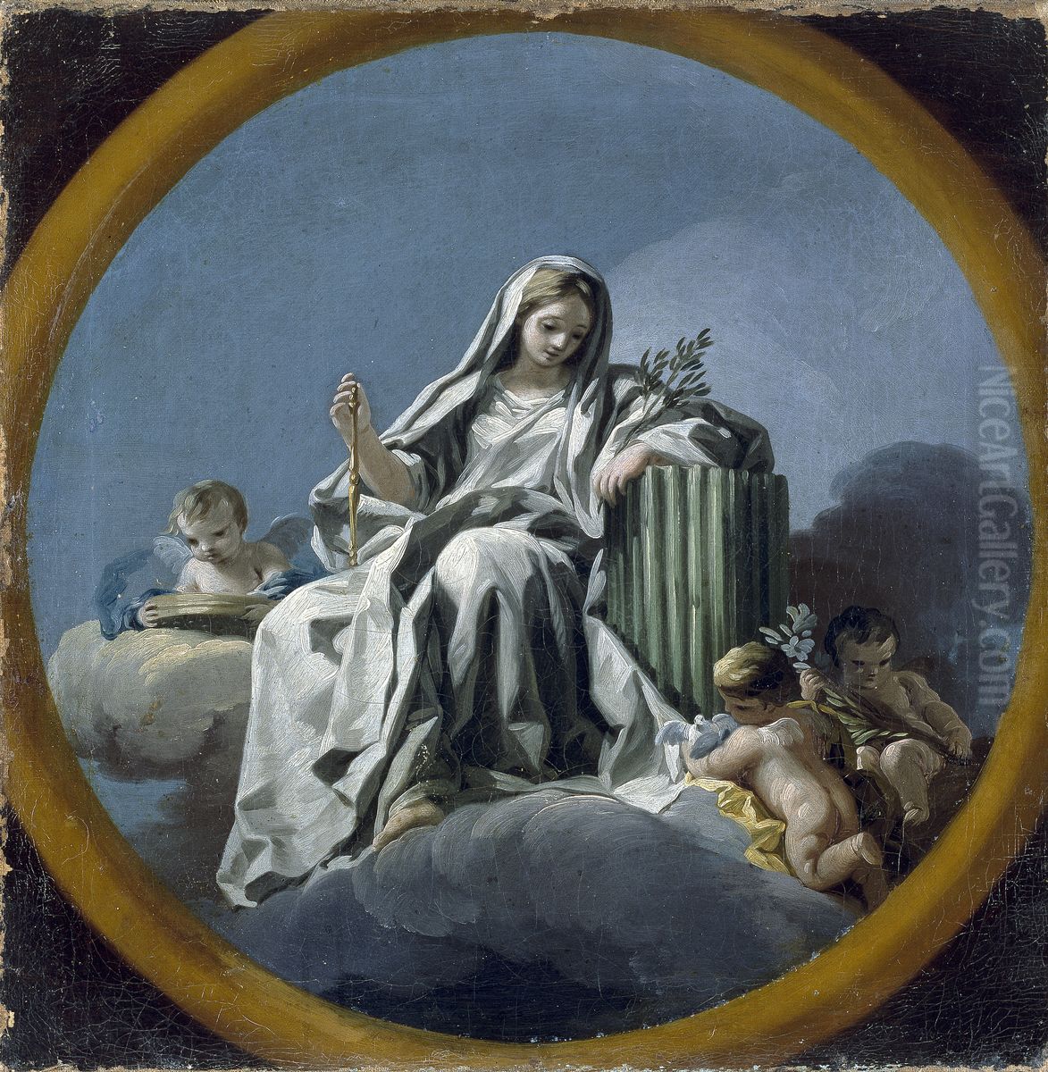 La castidad Oil Painting by Jose del Castillo