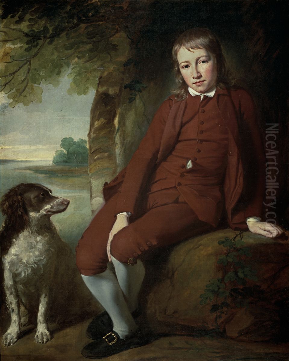 Portrait of Master Ward Oil Painting by George Romney