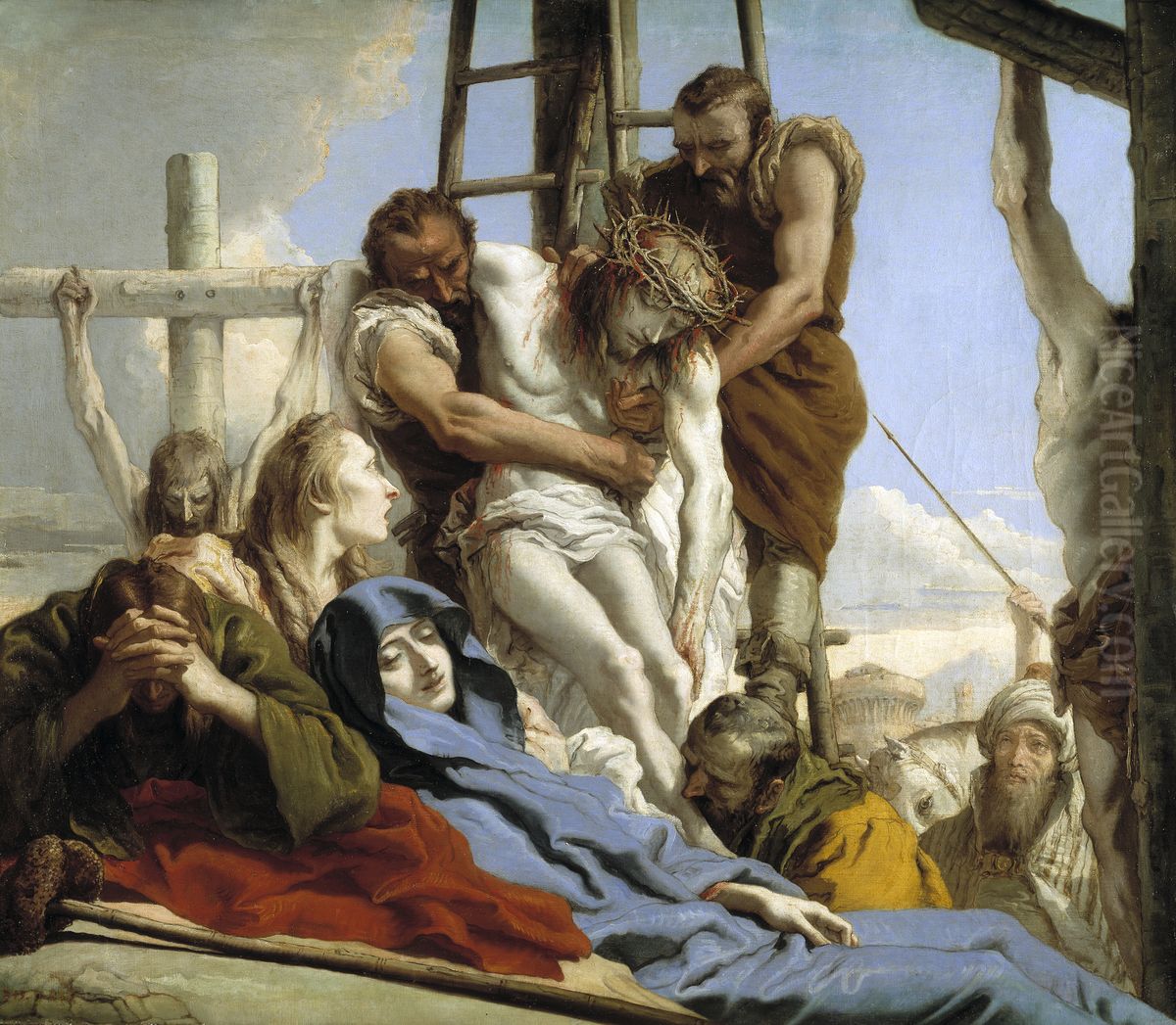 The Deposition Oil Painting by Giovanni Domenico Tiepolo